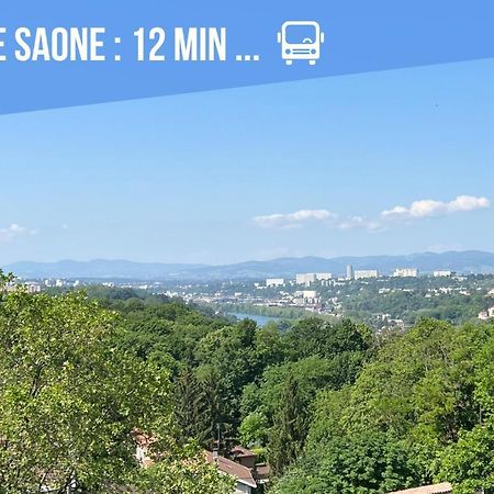 Apartamento Le Calme - Design - Vue Panoramique Sur La Saone Caluire-et-Cuire Exterior foto